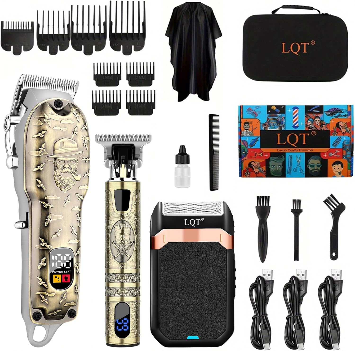 Men'S Grooming Images - Cordless Hair Clippers Set for Men,
