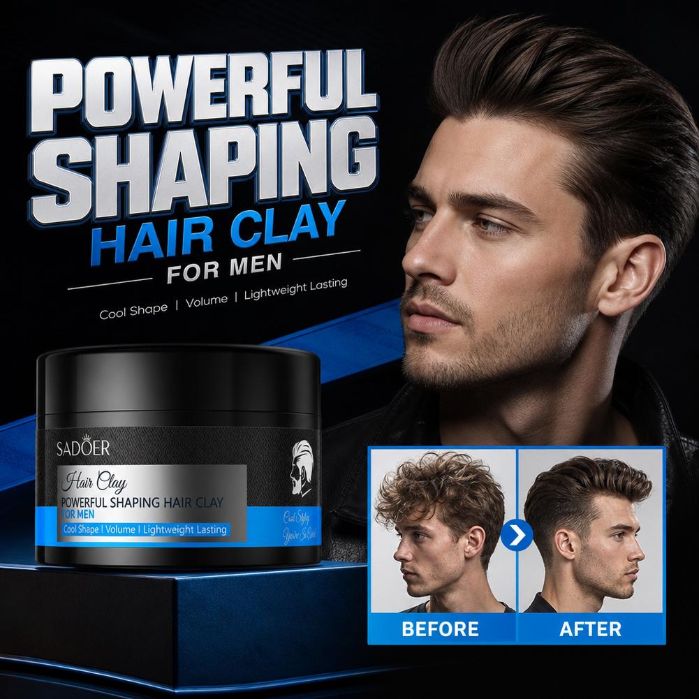 Men'S Grooming Daily - Matte Hair Styling Clay Strong Hold