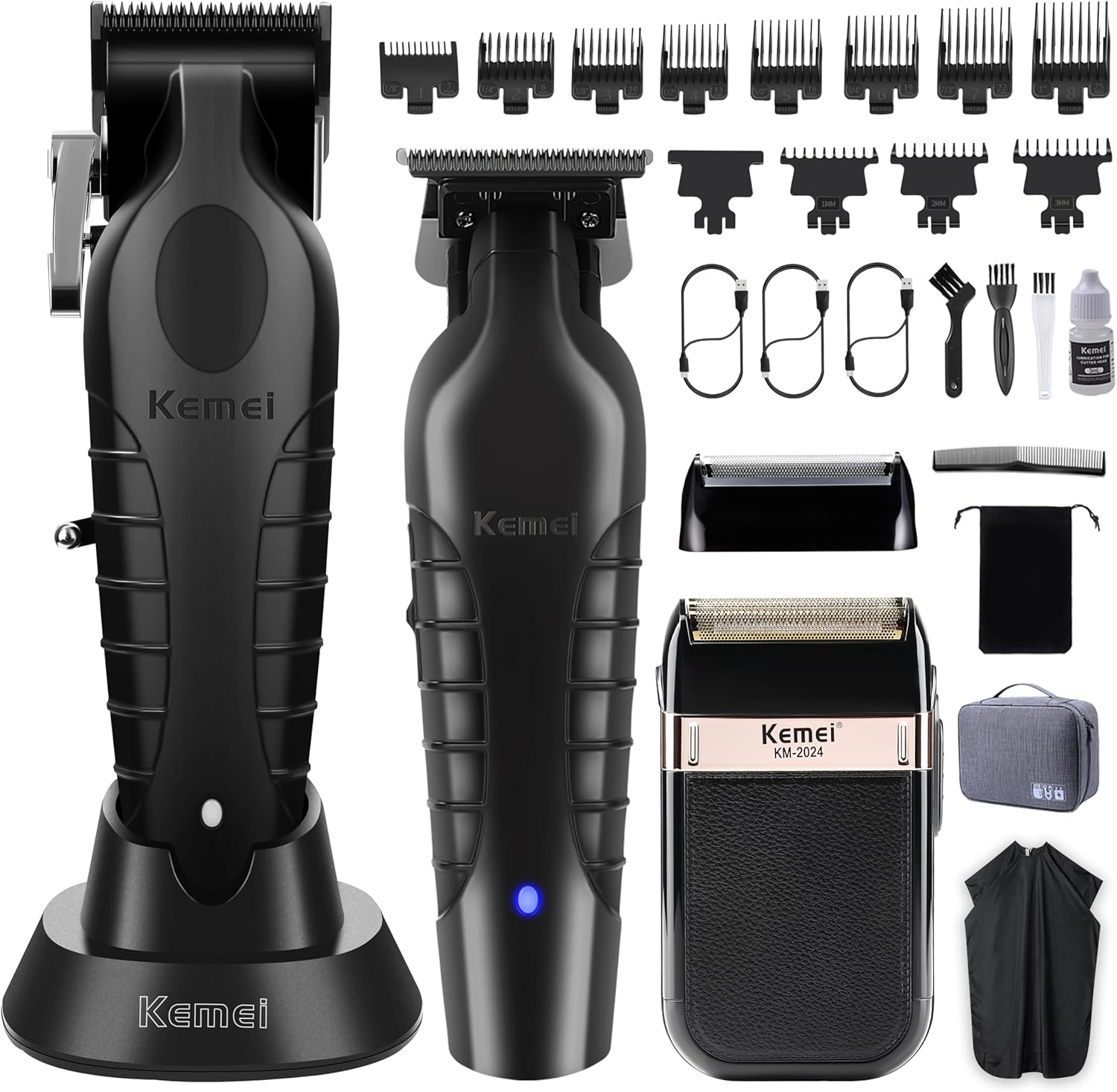 Men'S Grooming Images - Professional Hair Clipper Set, Cordless Beard