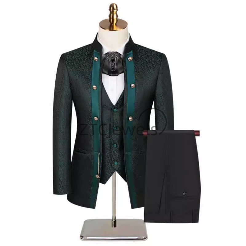 Men Grooming Usa - 2026 New Chinese Style Men's Suit
