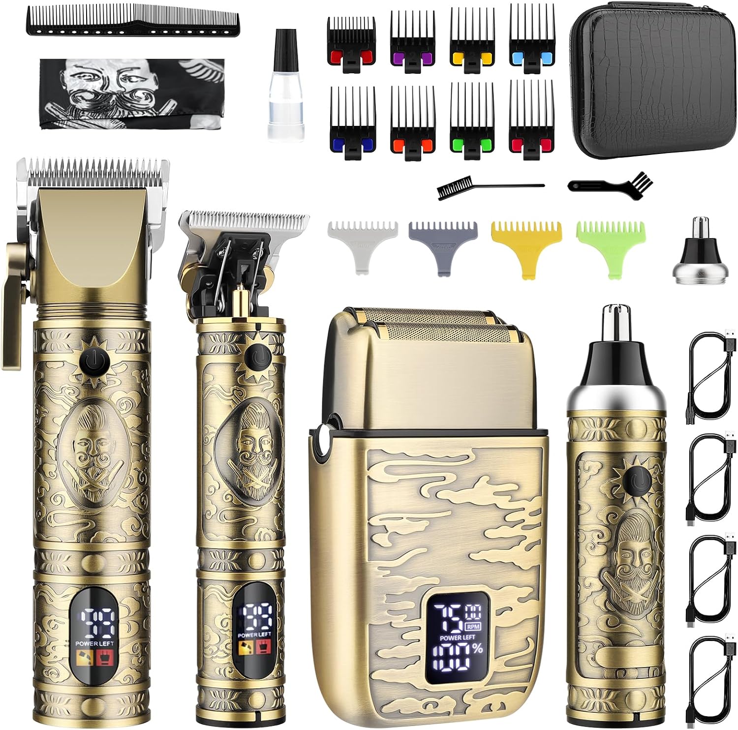 Men'S Grooming Images - Professional Hair Clippers for Men, Cordless