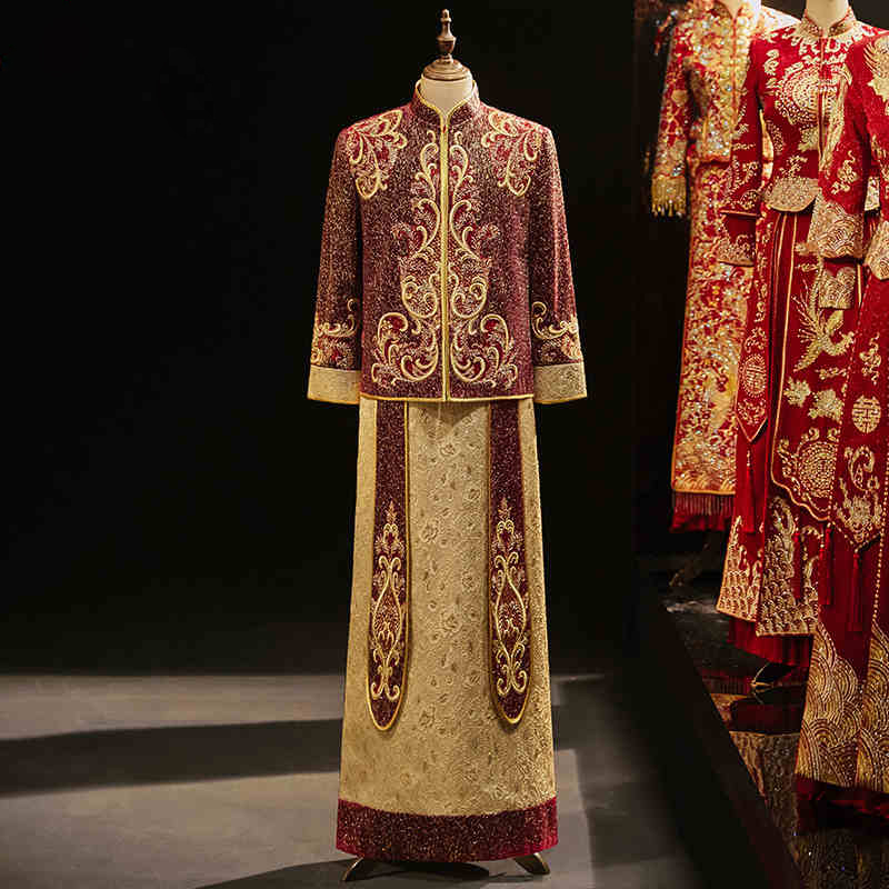 Men'S Grooming Trends - Guangdong Embroidery Golden Velvet XiuHe Men's