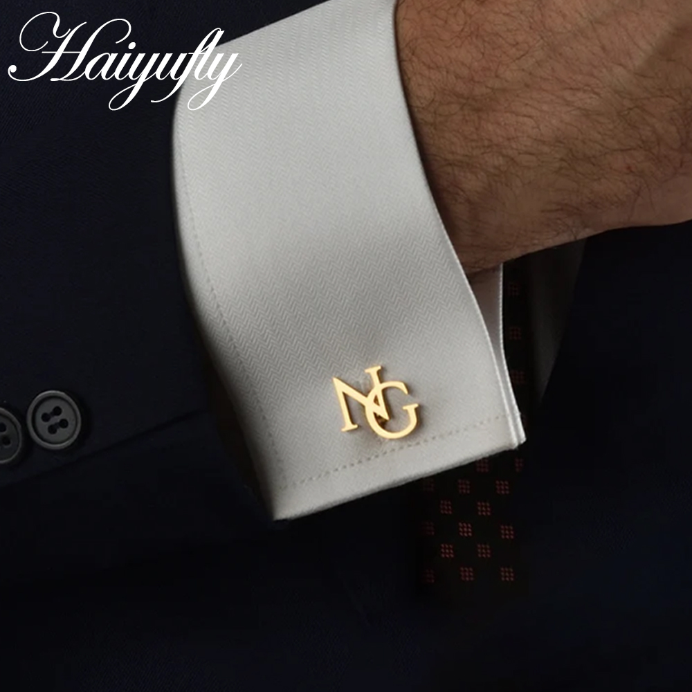 Men Grooming Usa - Haiyufly Personalized Custom Name Cufflinks for