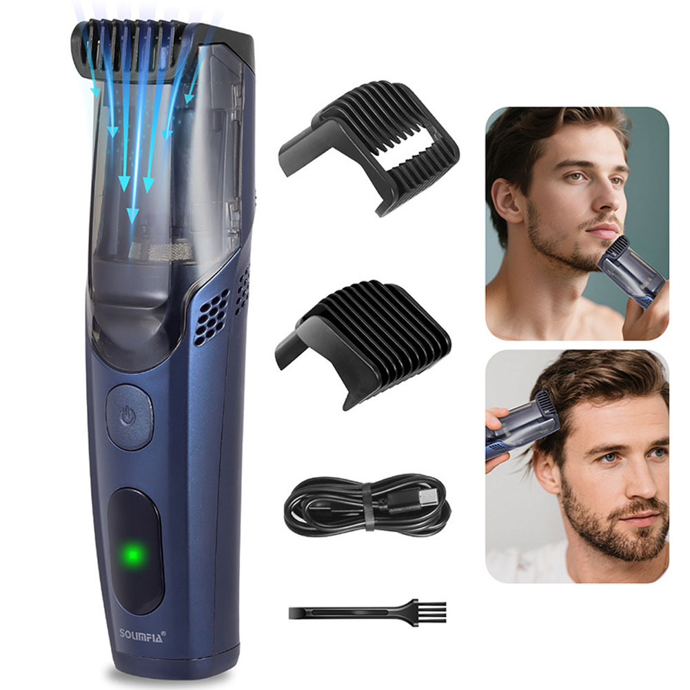 Men'S Grooming Vacuum - Solimpia Cordless Beard Trimmer Men Rechargeable