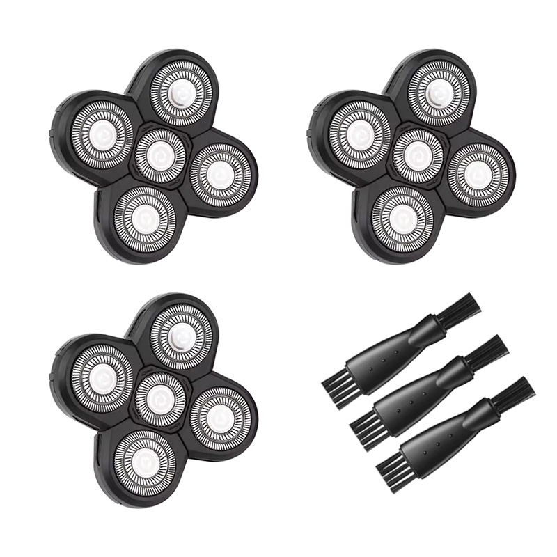 Electric Shaver Rotary - 5 Blade Rotating Head for Head