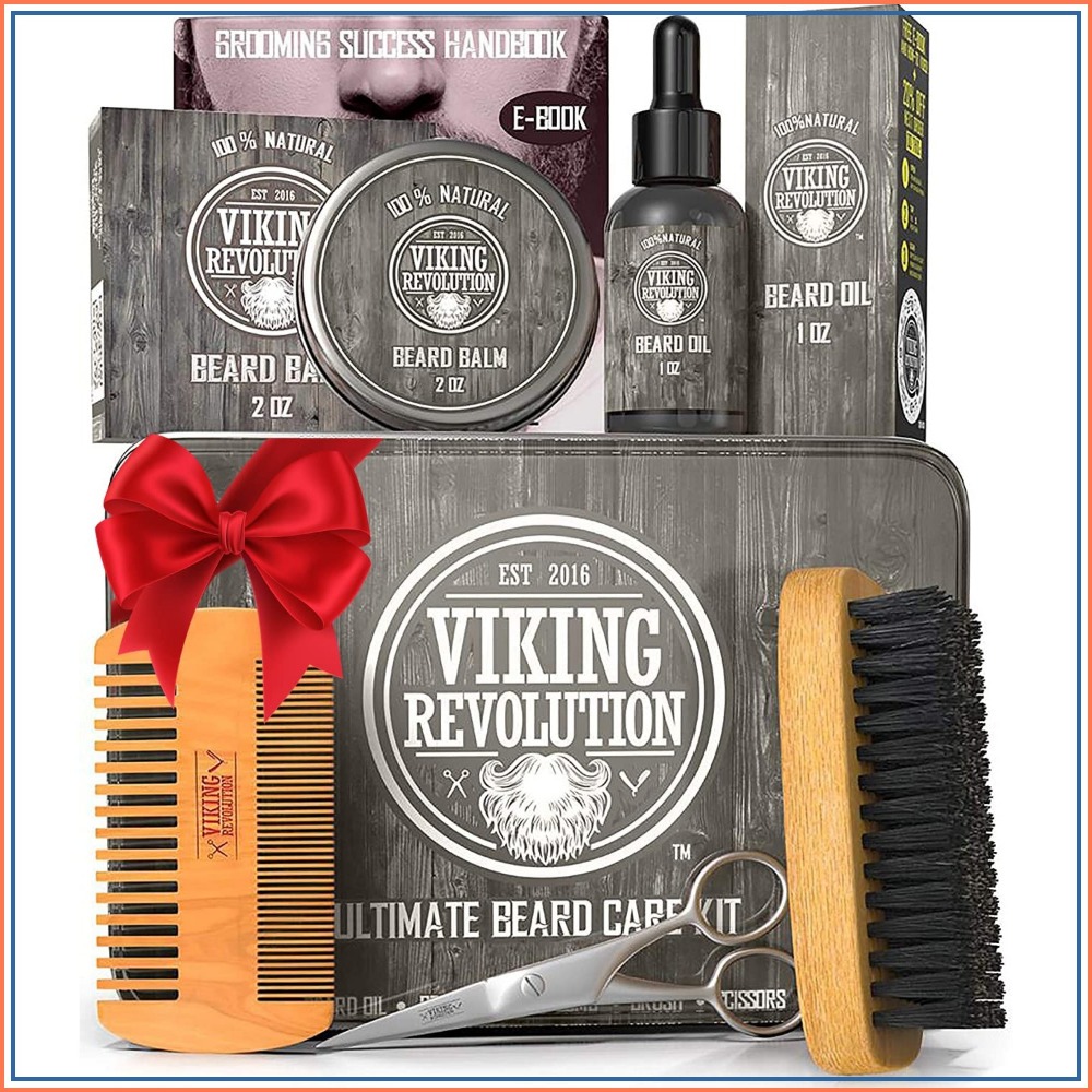Men'S Grooming Images - Ultimate Beard Grooming Kit: Brush, Comb,