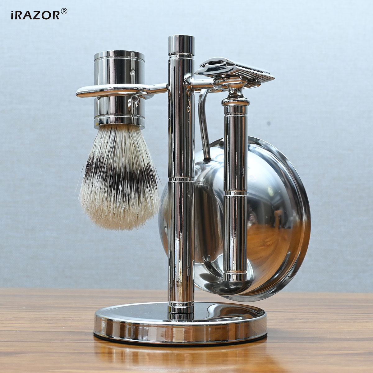 Mens Vintage Grooming Kit - iRAZOR Classic Vintage Double Edge Safety