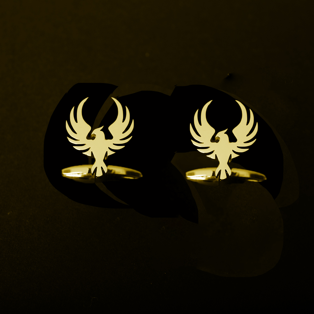 Men'S Grooming Wedding Day - Stainless Steel Men Cufflinks Vintage Phoenix