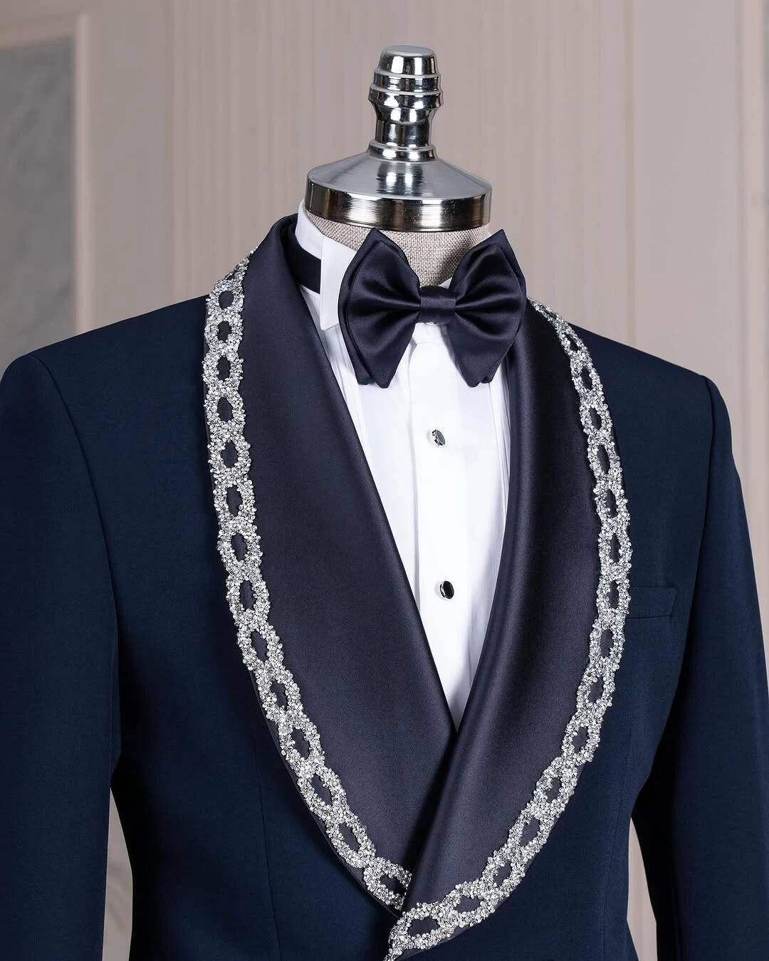 Navy Blue Crystal Embellished  - огляд і ціна Men'S Grooming Daily