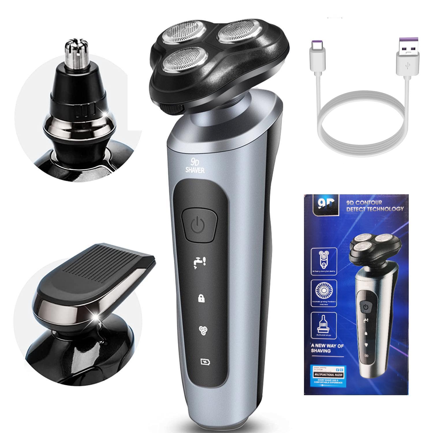 New Man Electric Razor USB Rec - огляд і ціна Men Grooming Full Body