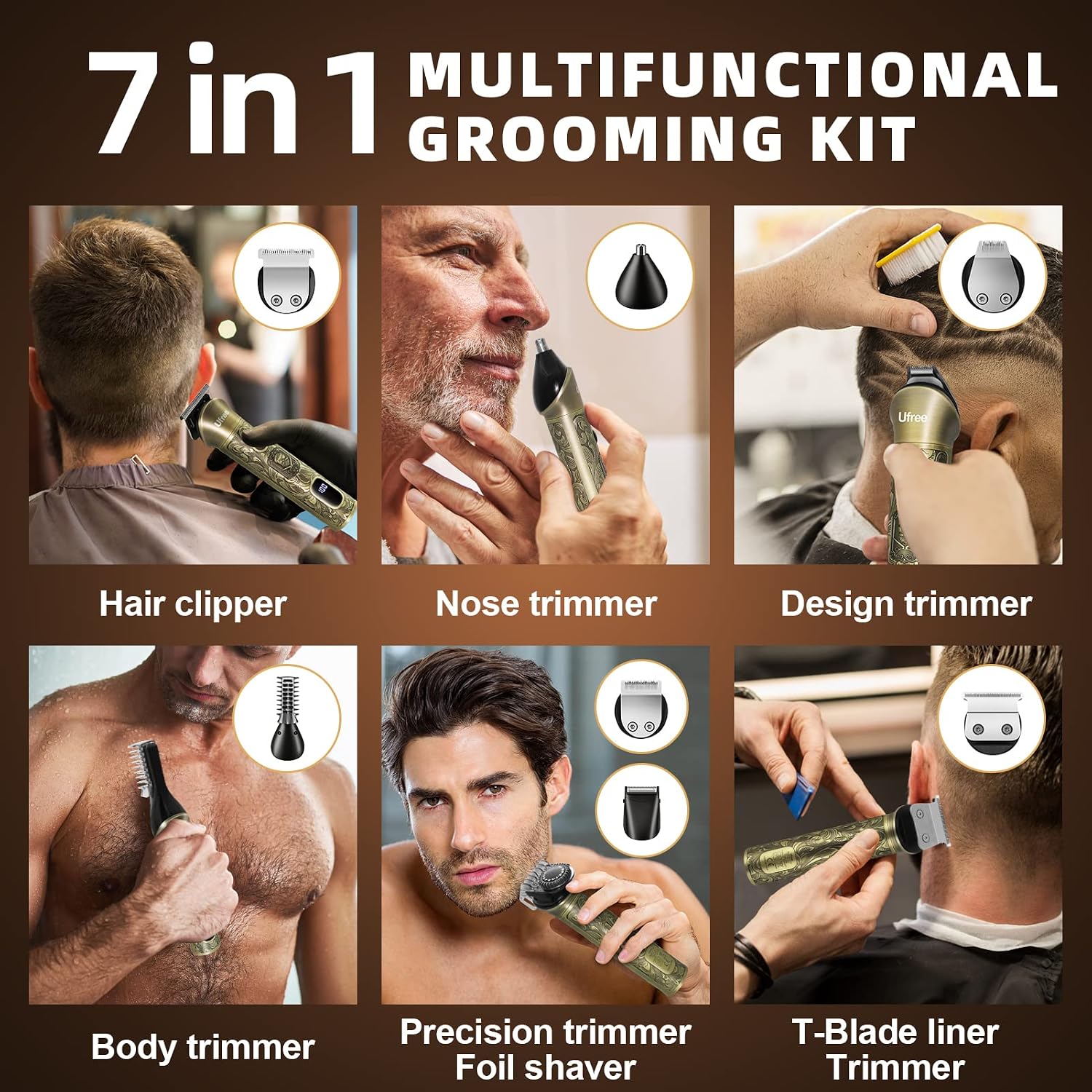 7-in-1 Beard Trimmer, Electric - огляд і ціна Men'S Grooming Images