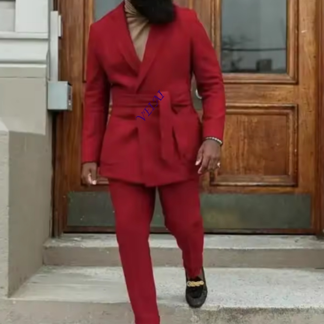 Red Double-Breasted Men's Suit - огляд і ціна Men'S Grooming Daily