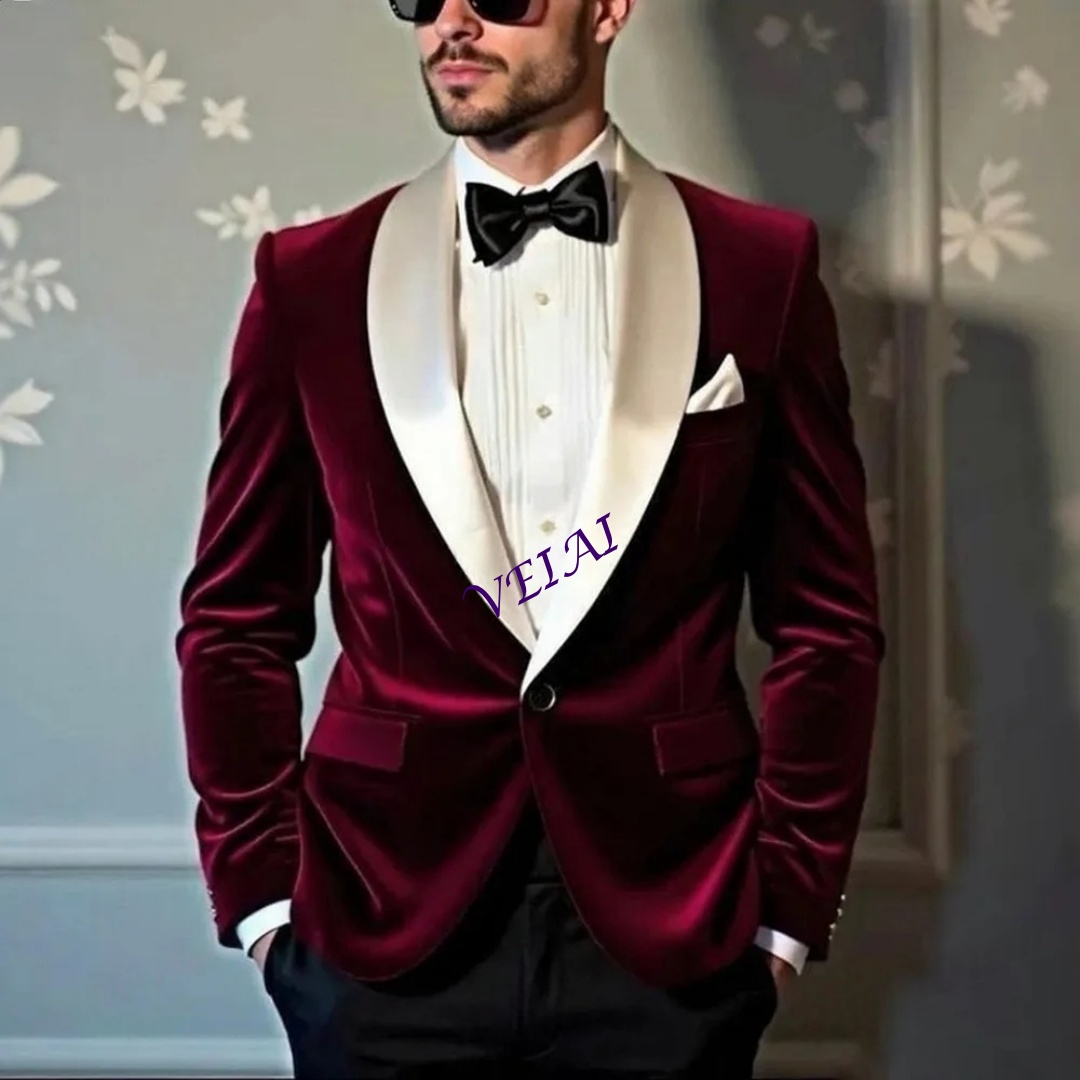 Burgundy Velvet 2 Piece Men's  - огляд і ціна Men'S Grooming Daily