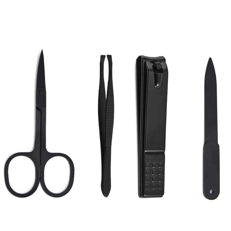 4pcs Manicure Pedicure Set Fin - огляд і ціна Mens Grooming Kit Case