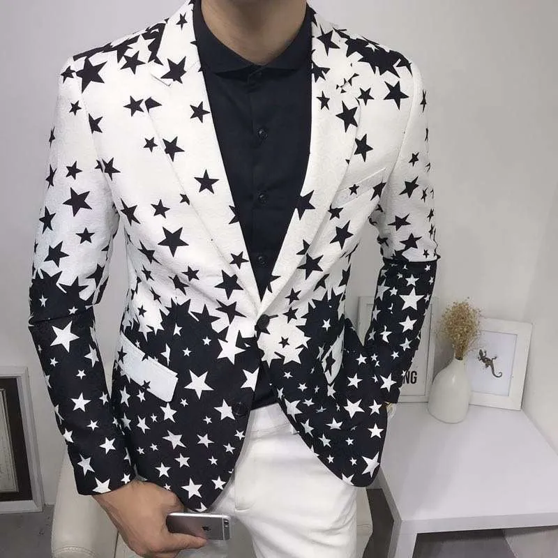 Star Print Slim Fit Blazers 20 - огляд і ціна Men'S Grooming Brands