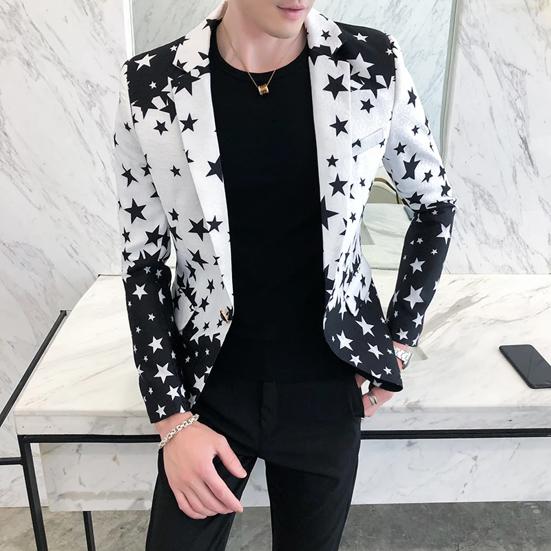 Star Print Slim Fit Blazers 20 - огляд і ціна Men'S Grooming Brands