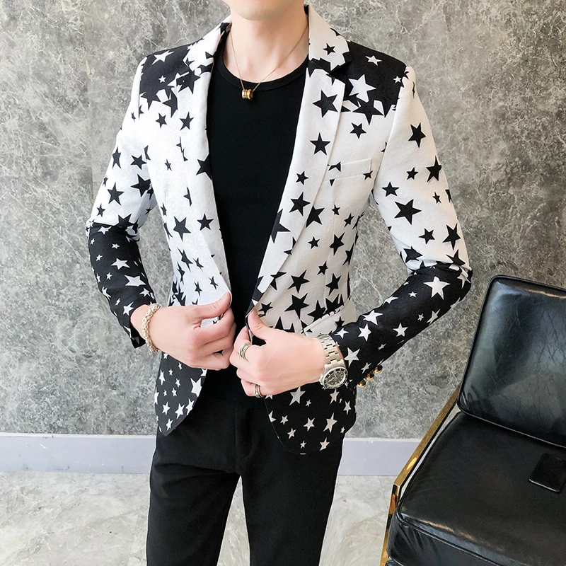 Star Print Slim Fit Blazers 20 - огляд і ціна Men'S Grooming Brands