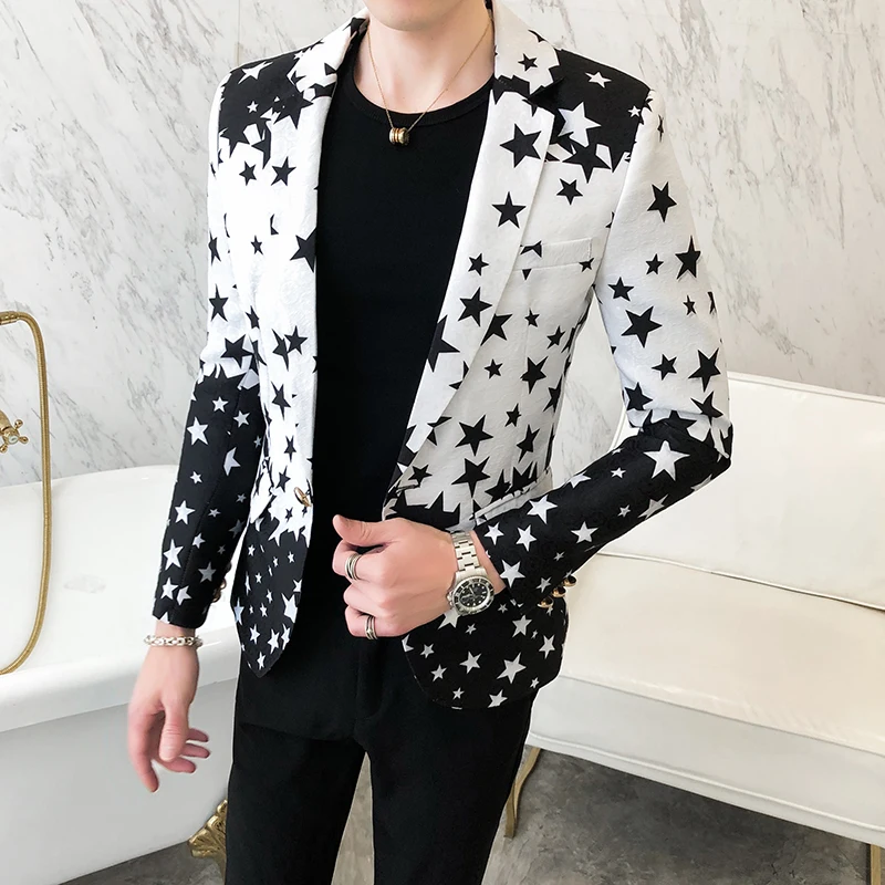 Star Print Slim Fit Blazers 20 - огляд і ціна Men'S Grooming Brands
