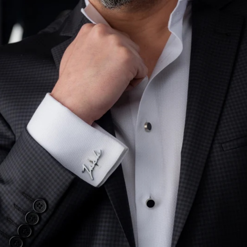 Custom Name Cufflinks 18K Gold - огляд і ціна Men Grooming Usa