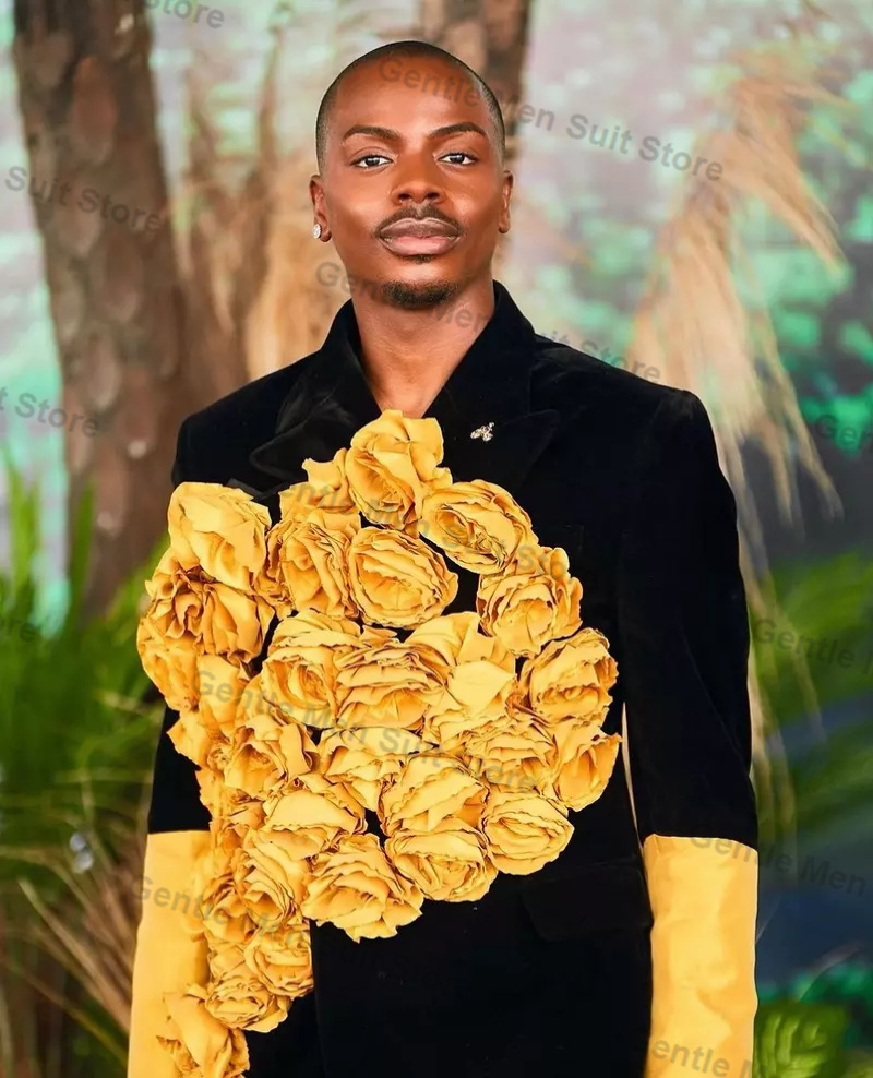 Yellow Black Men Suits Set 2 P - огляд і ціна Men Grooming Usa