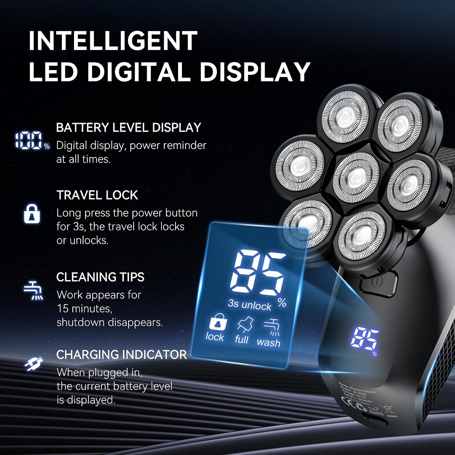 7D Head Shaver for Bald Men -  - огляд і ціна Men'S Grooming Images