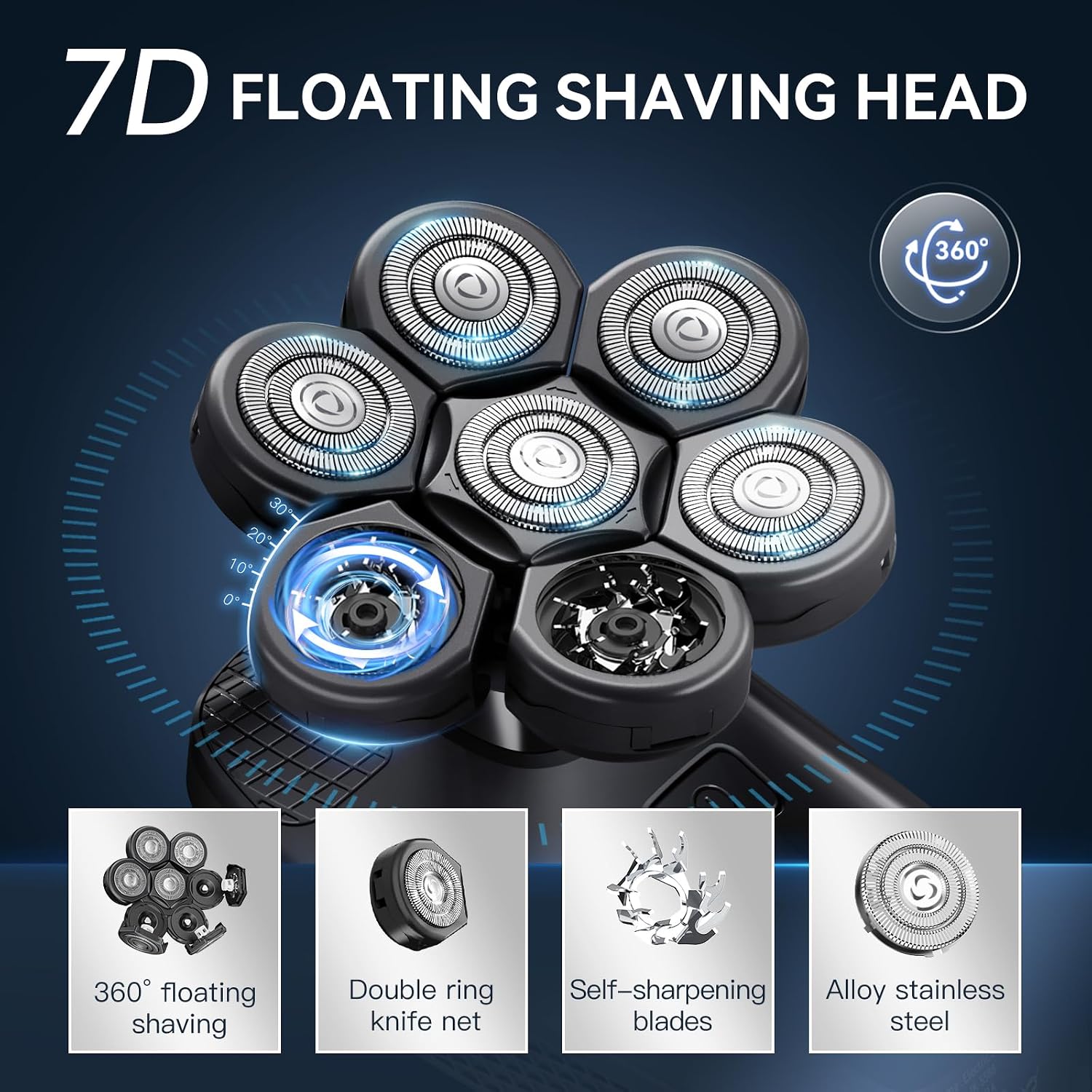 7D Head Shaver for Bald Men -  - огляд і ціна Men'S Grooming Images