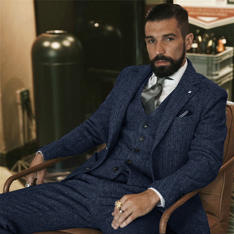 Gray Wool Tweed Winter Suit fo - огляд і ціна Men'S Grooming Daily